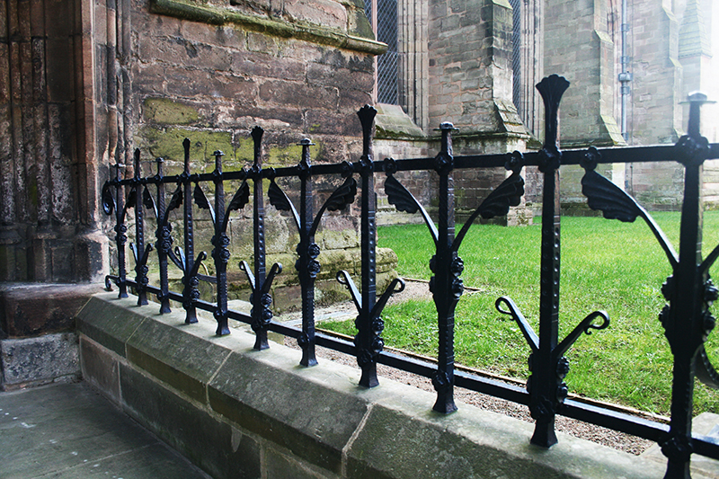 Hereford Cathedral railings William Holland